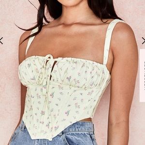 House of CB Gene floral corset top